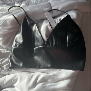 House of Harlow 1960 Black Mesh Bra